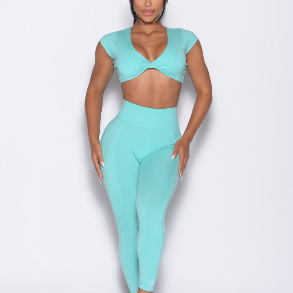 Bombshell Sportswear Aqua Leggings